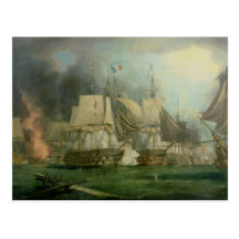Battle of Trafalgar, 1805 Postcard