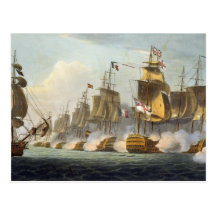 Battle of Trafalgar, October 21st 1805, from 'The Post Cards