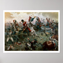 Battle of Waterloo, 18th June 1815, 1898 (colour l Print