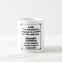 Battle of Wits Aquatic Scientists Coffee Mug