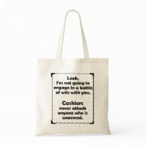 Battle of Wits Cashier Bags