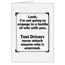 Battle of Wits Taxi Driver Card