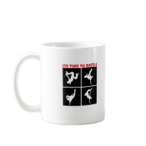 Battle white coffee mug