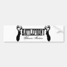 BattleFRONT plain deer Bumper Stickers