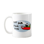 Batty Christmas Sleigh Coffee Mugs
