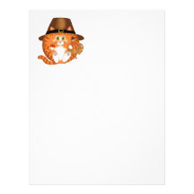 Bauble Cat Thanksgiving Custom Letterhead