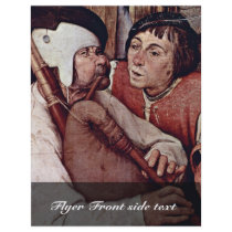 Bauerntanzgässchen Detail By Bruegel D. Ä. Pieter Full Color Flyer
