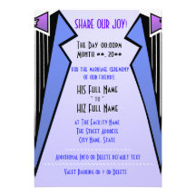 Bauhaus Tuxedo - LBV (Wedding Ceremony) Card