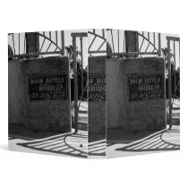 Baum Bicycle Bridge Sign 3 Ring Binders