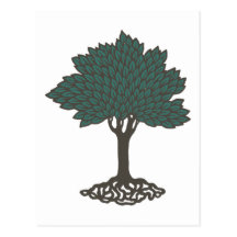 baum tree postkarte