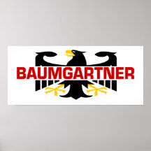 Baumgartner Surname Posters