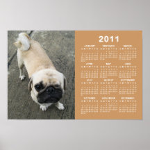 Bauwk ... Pug Dog 2011 Calendar Posters