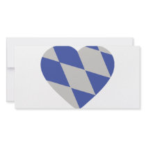 bavarian heart icon personalized photo card