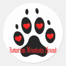 Bavarian Mountain Hound Round Sticker