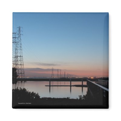 Bay Before Dawn Magnet by mikes_photo_designs