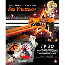 Bay Bomber Big TV 20 Poster Acrylic Cut Out