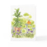 Bay Nasturtium Watercolor Flower Art Note Card
