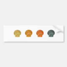 Bay Scallop Shells Bumper Stickers