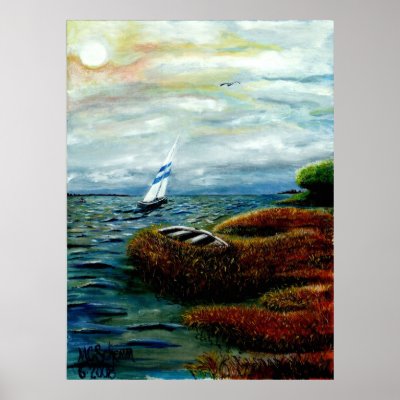 BAY SCENE POSTER by MCSCHEMM