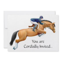 Bay Show Jumper Equestrian Horse Invitation