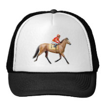 Bay Thoroughbred Race Horse Mesh Hat