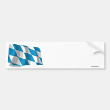 Bayern / Bavaria Flag (Lozengy Version) Bumper Stickers