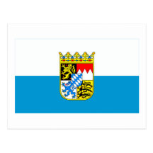 Bayern / Bavaria Flag with Arms Postcards