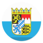 Bayern Flag Gem Round Sticker