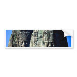 Bayon Temple in Angkor Cambodia two faces Bumper Stickers