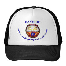 Bayside Seido Daruma Daishi Black Cap Hats