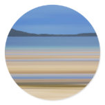 BayTides Out Digital Art by David Alexander Elder Round Sticker