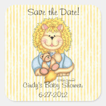 BaZooples "Save the Date" Lester Sticker