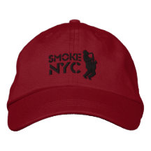 BB de rouge de fumée Casquette De Baseball Brodée