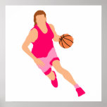 Bball girl print