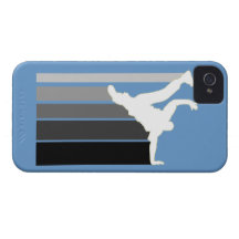 BBOY gradient grey/wht iPhone 4 case
