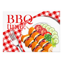 BBQ Backyard Cookout Summer Party Announcement