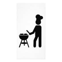 BBQ barbecue Cook chef Personalized Photo Card