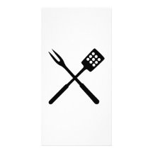 BBQ barbecue Cutlery Photo Card Template