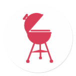 BBQ - Barbecue Round Sticker