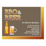 BBQ & Beer Birthday Flat Invitation