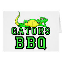 BBQ d'alligators Cartes De Vœux
