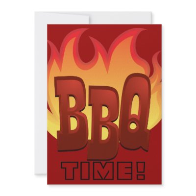 bbq flame text design invite by Invite_me