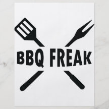 BBQ-Freak with cutlery icon Flyers