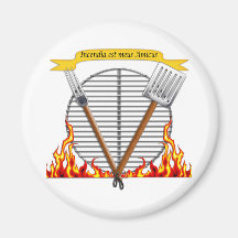 BBQ Grill Royal Crest Refrigerator Magnets