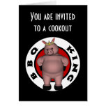 BBQ King Cookout Card