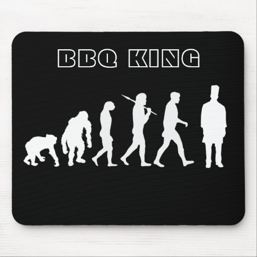 BBQ King Evolution of Grill Masters Cooking Art Mouse Pad