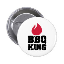 BBQ King Pinback Buttons