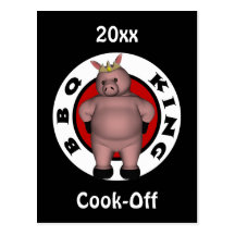 BBQ King Postcard