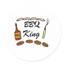BBQ King Stickers