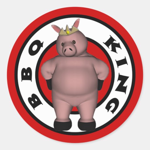 BBQ King Stickers